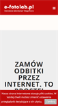 Mobile Screenshot of e-fotolab.pl