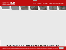 Tablet Screenshot of e-fotolab.pl